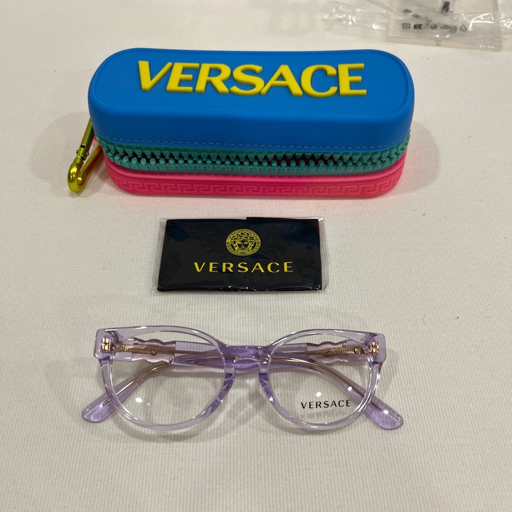 Versace Kid’s Glasses Frame w/ Medusa Head & Case